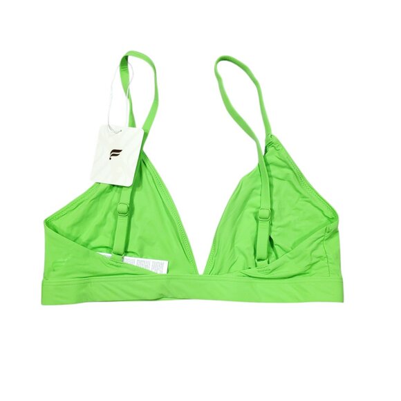 Fabletics Fine Touch Triangle Bralette Women's Size Small Sour Apple Green - Picture 2 of 4